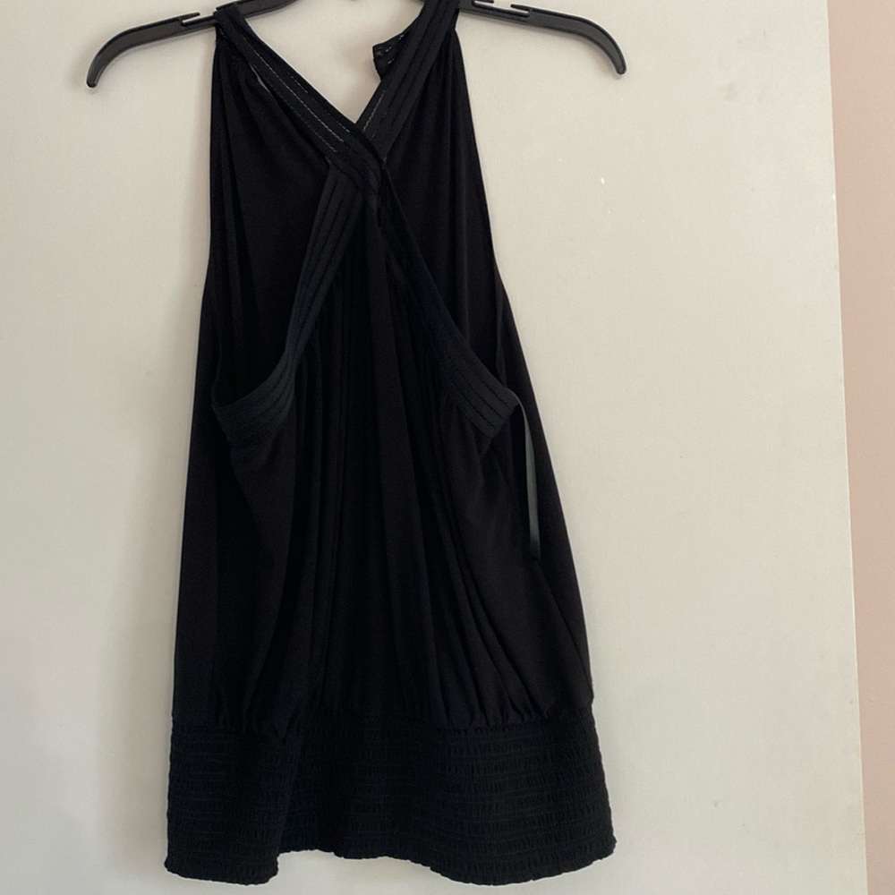 White House Black Market (size Medium) Matte Jersey Cross Front Halter. NWT.